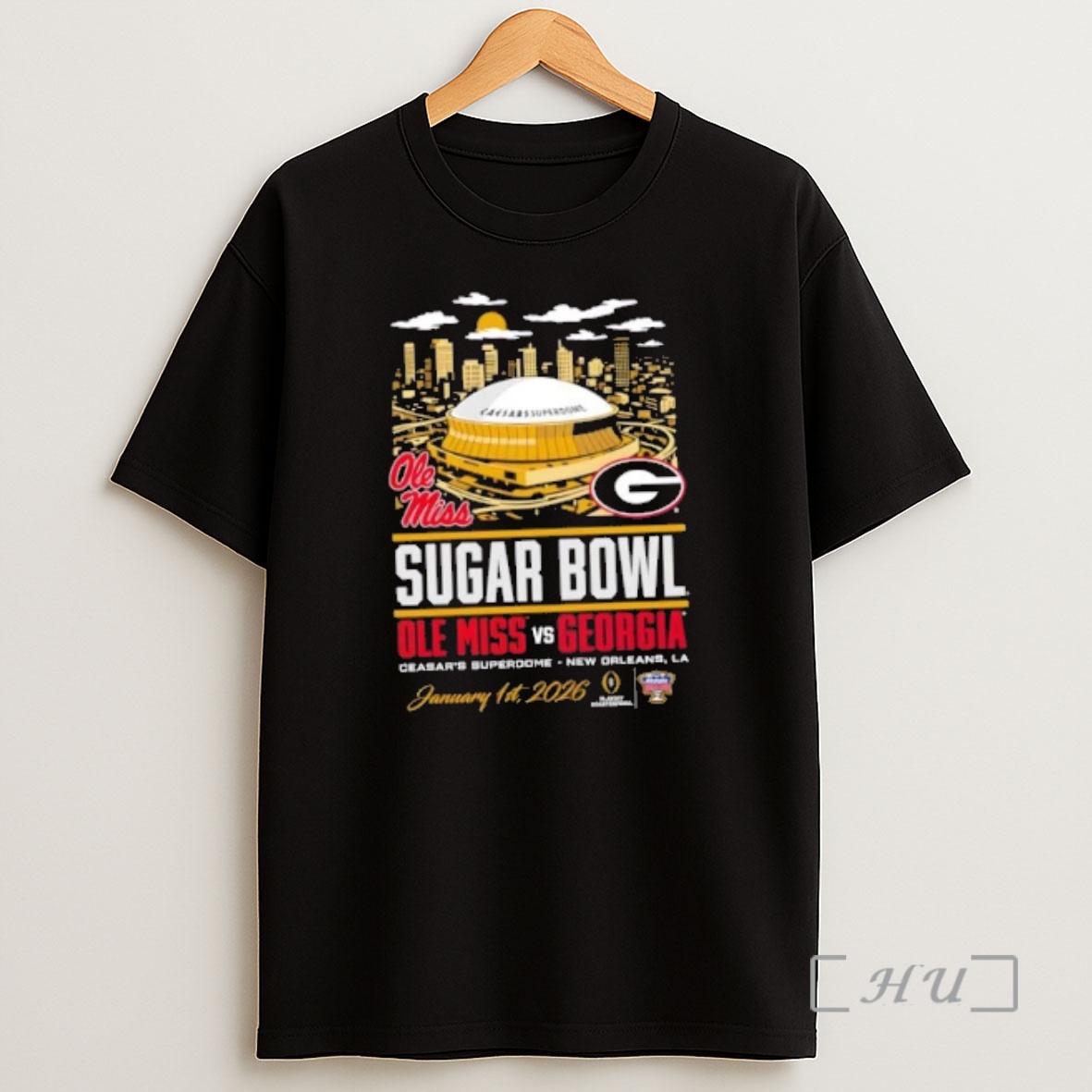 Officials Sugar Bowl Ole Miss Rebels Vs Georgia Bulldogs Ceasars Superdome New Orleans La January 1st 2026 Shirt Sweatshirt Tee