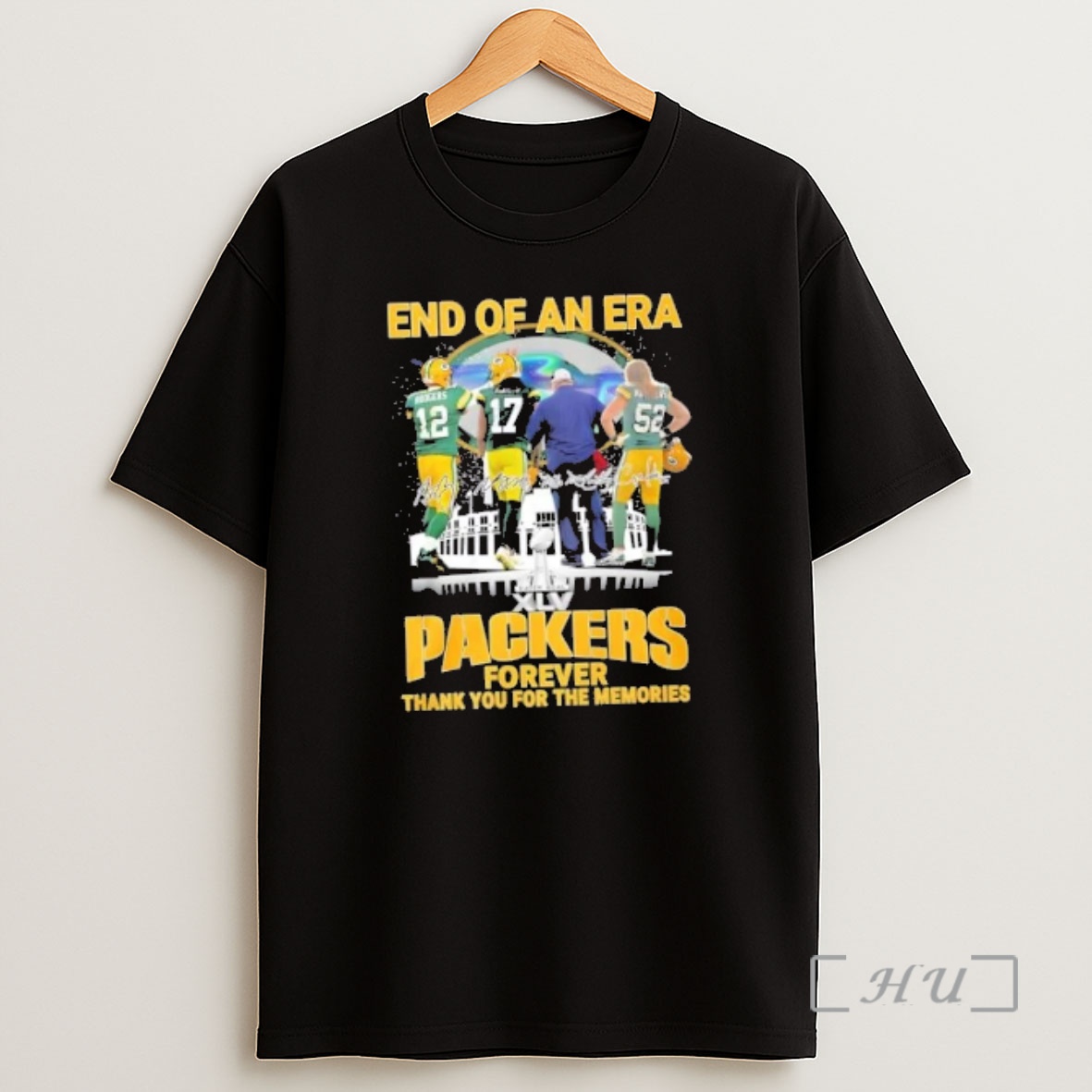 Officials Super Bowl Xlv End Of An Era Green Bay Packers Rodgers And Legends Forever Thank You For The Memories Premium Shirt Sweatshirt Tee