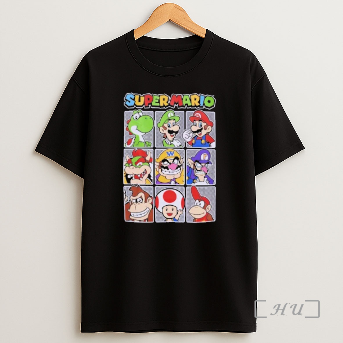 Officials Super Mario Character Grid Shirt Sweatshirt Tee