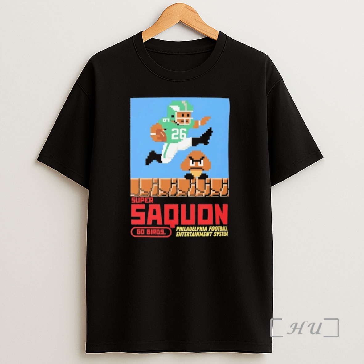 Officials Super Saquon Philadelphia Eagles Entertainment System 8 Bit Shirt Sweatshirt Tee