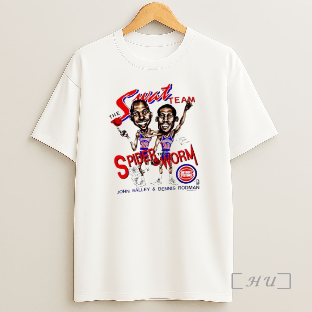 Officials Swat Team Spider The Worm Detroit Pistons John Salley And Dennis Rodman Shirt Sweatshirt Tee
