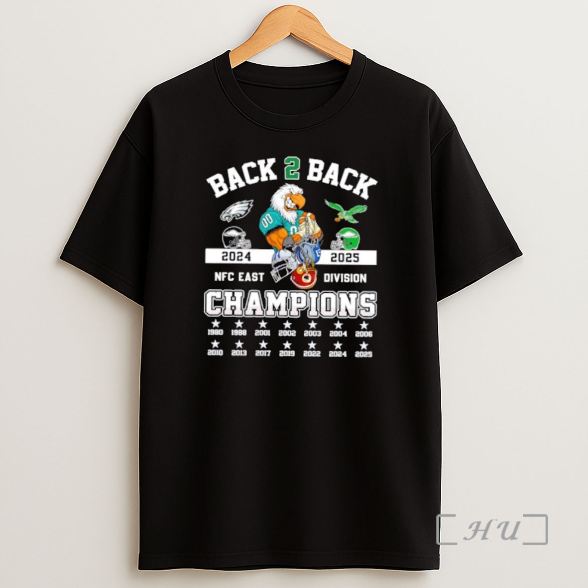 Officials Swoop Philadelphia Eagles Nfc Back To Back East Champions 2025 Mascot Shirt Sweatshirt Tee