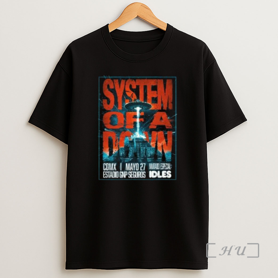 Officials System Of A Down Mexico Tour Cdmx At Estadio Gnp Seguros On May 27 2026 Circle Black Shirt Sweatshirt Tee