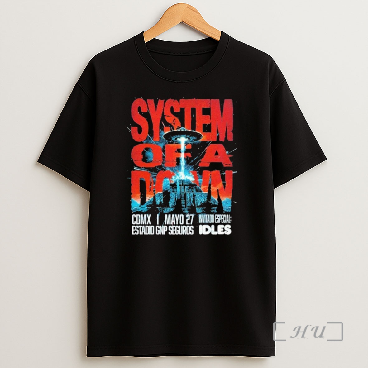 Officials System Of A Down Tour Cdmx 2026 At Estadio Gnp Seguros On May 27 Ufo Shirt Sweatshirt Tee