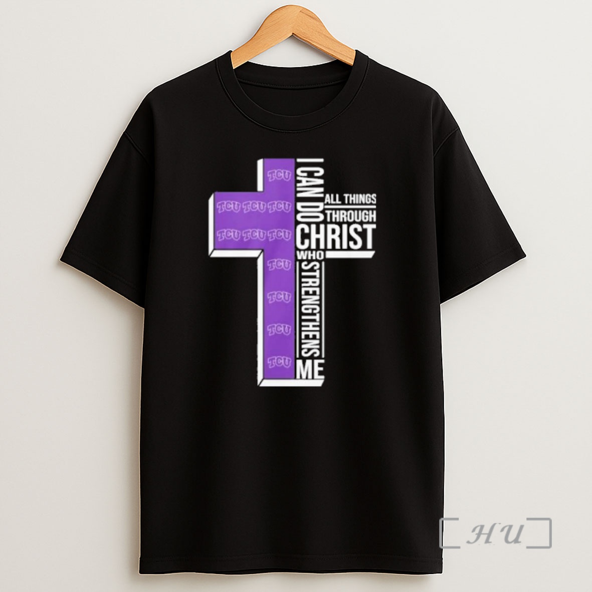 Officials Tcu Basketball Logo I Can Do All Things Through Christ Who Strengthens Me Shirt Sweatshirt Tee