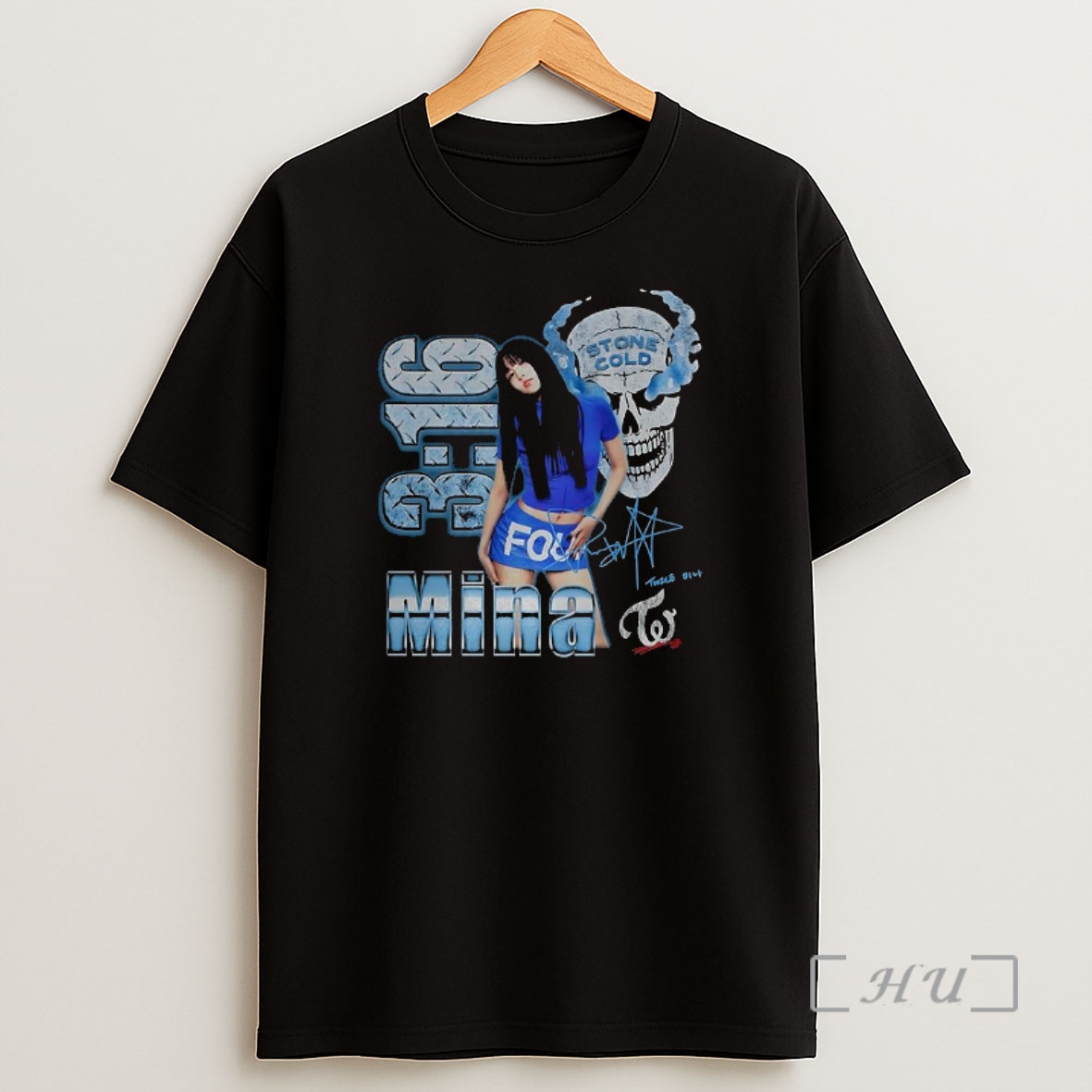 Officials Twice Mina Stone Cold Skull Burning 3 16 Signature Premium Shirt Sweatshirt Tee