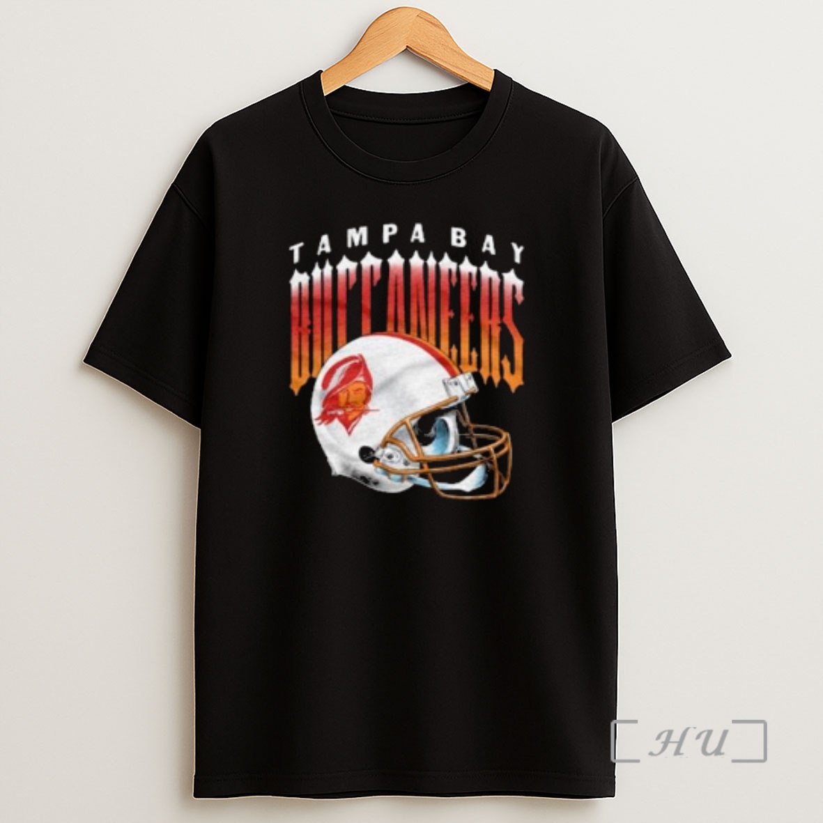 Officials Tampa Bay Buccaneers Gradient Alt Helmet Circle Black Shirt Sweatshirt Tee