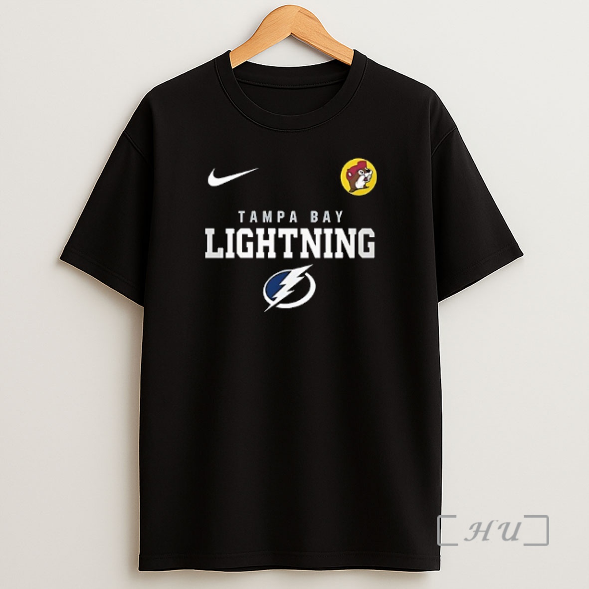 Officials Tampa Bay Lightning X Buc Ees Be The Thunder Mascot Double Sided Graphic Shirt Sweatshirt Tee