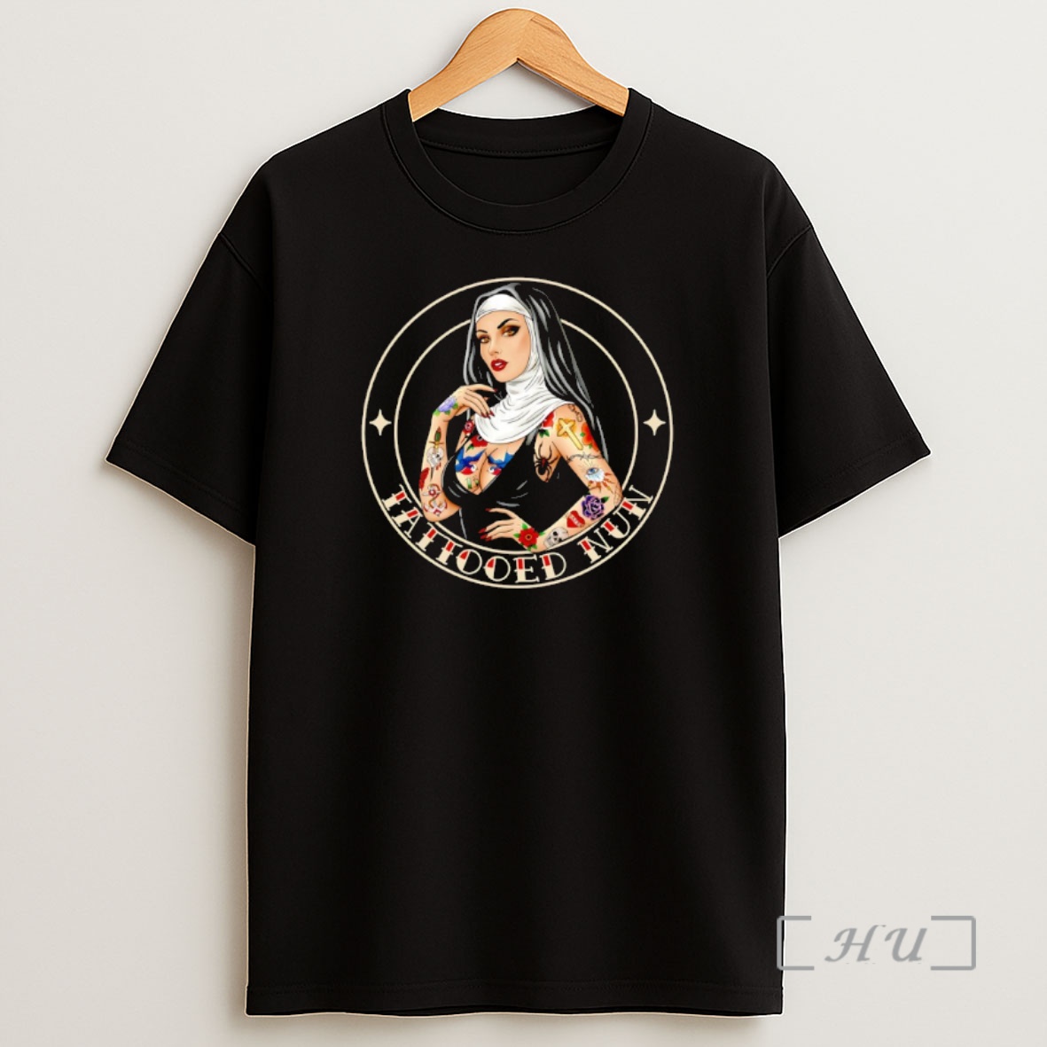 Officials Tattooed Nun Graphic Shirt Sweatshirt Tee