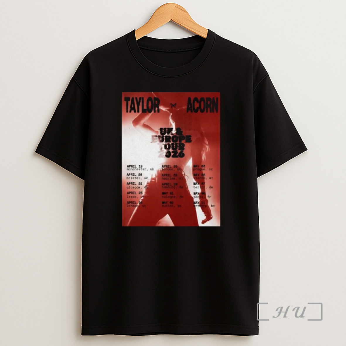 Officials Taylor Acorn Uk And Europe 2026 Shows Shirt Sweatshirt Tee