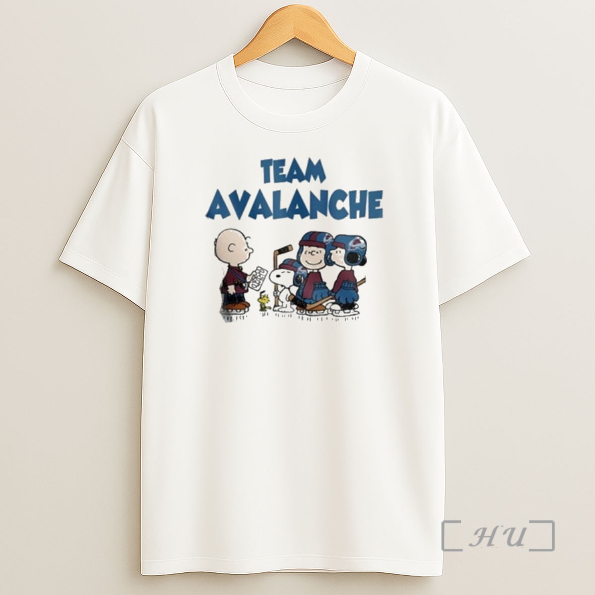 Officials Team Colorado Avalanche Peanuts Hockey Shirt Sweatshirt Tee