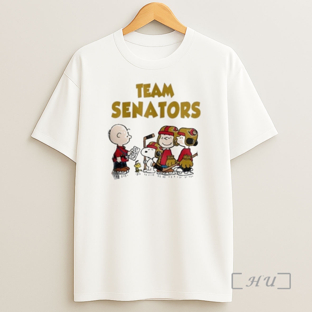 Officials Team Ottawa Senators Peanuts Hockey Shirt Sweatshirt Tee