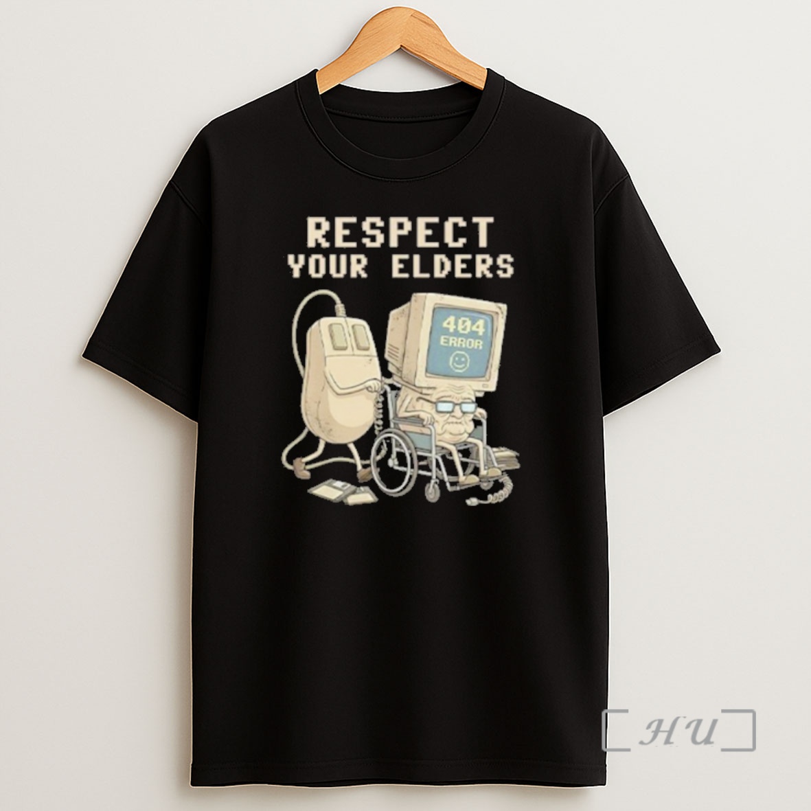 Officials Tech 404 Error Hilarious Respect Your Elders Shirt Sweatshirt Tee