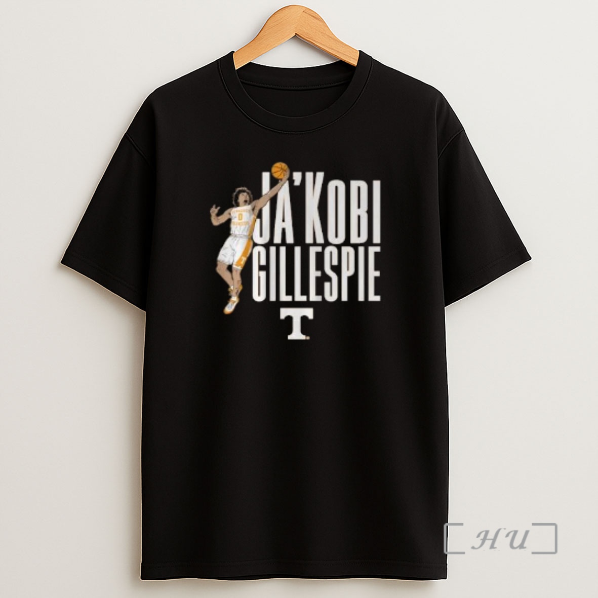 Officials Tennessee Basketball Jakobi Gillespie Name Pose Circle Black Shirt Sweatshirt Tee