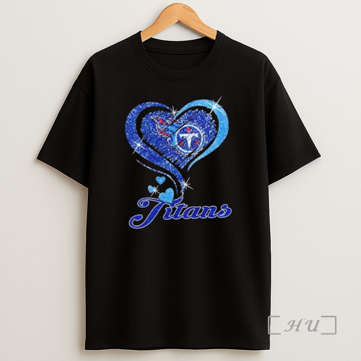 Officials Tennessee Titans Football In Glitter Heart Fans Shirt Sweatshirt Tee