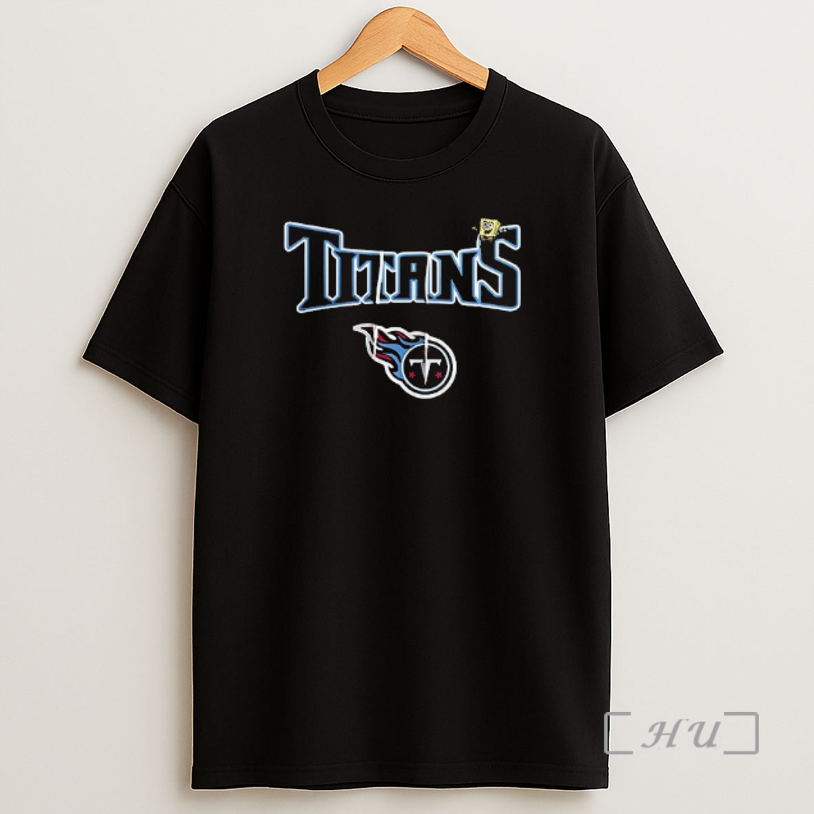 Officials Tennessee Titans X Squarepants Movie Cartoon Double Sided Graphic Shirt Sweatshirt Tee