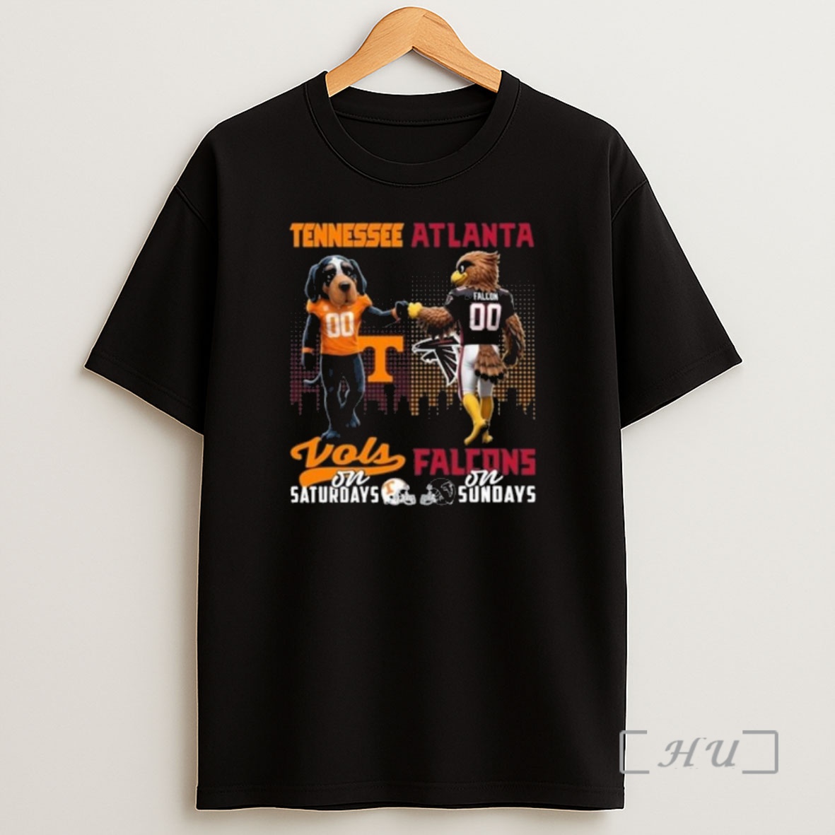 Officials Tennessee Volunteers On Saturdays X Atlanta Falcons On Sundays Mascot 2025 Shirt Sweatshirt Tee