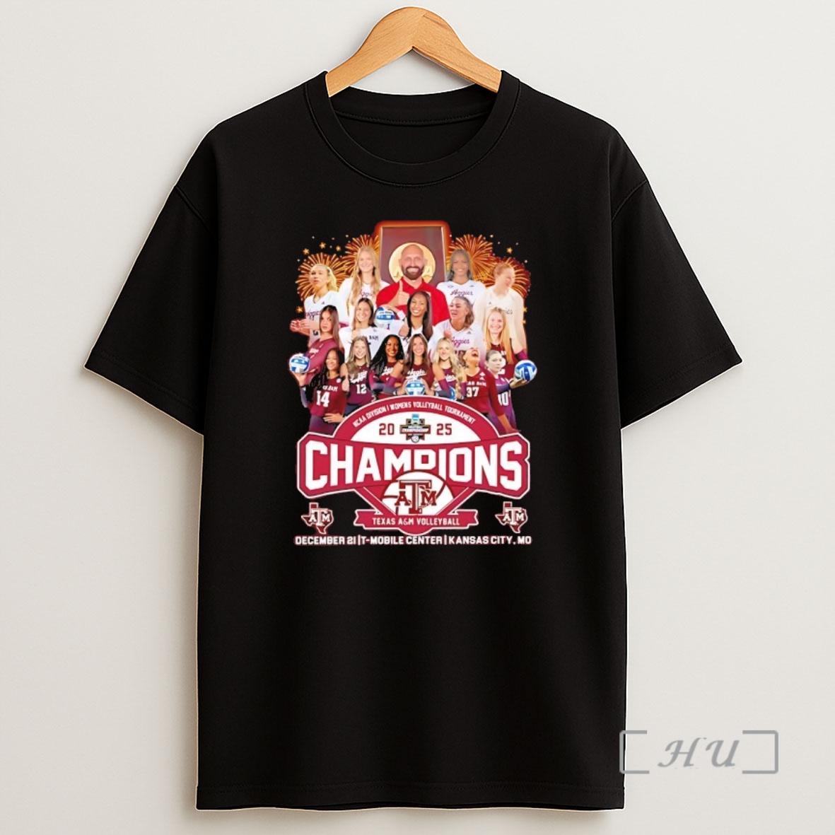 Officials Texas A And M Aggies 2025 Ncaa Division I Womens Volleyball Tournament Champions Shirt Sweatshirt Tee