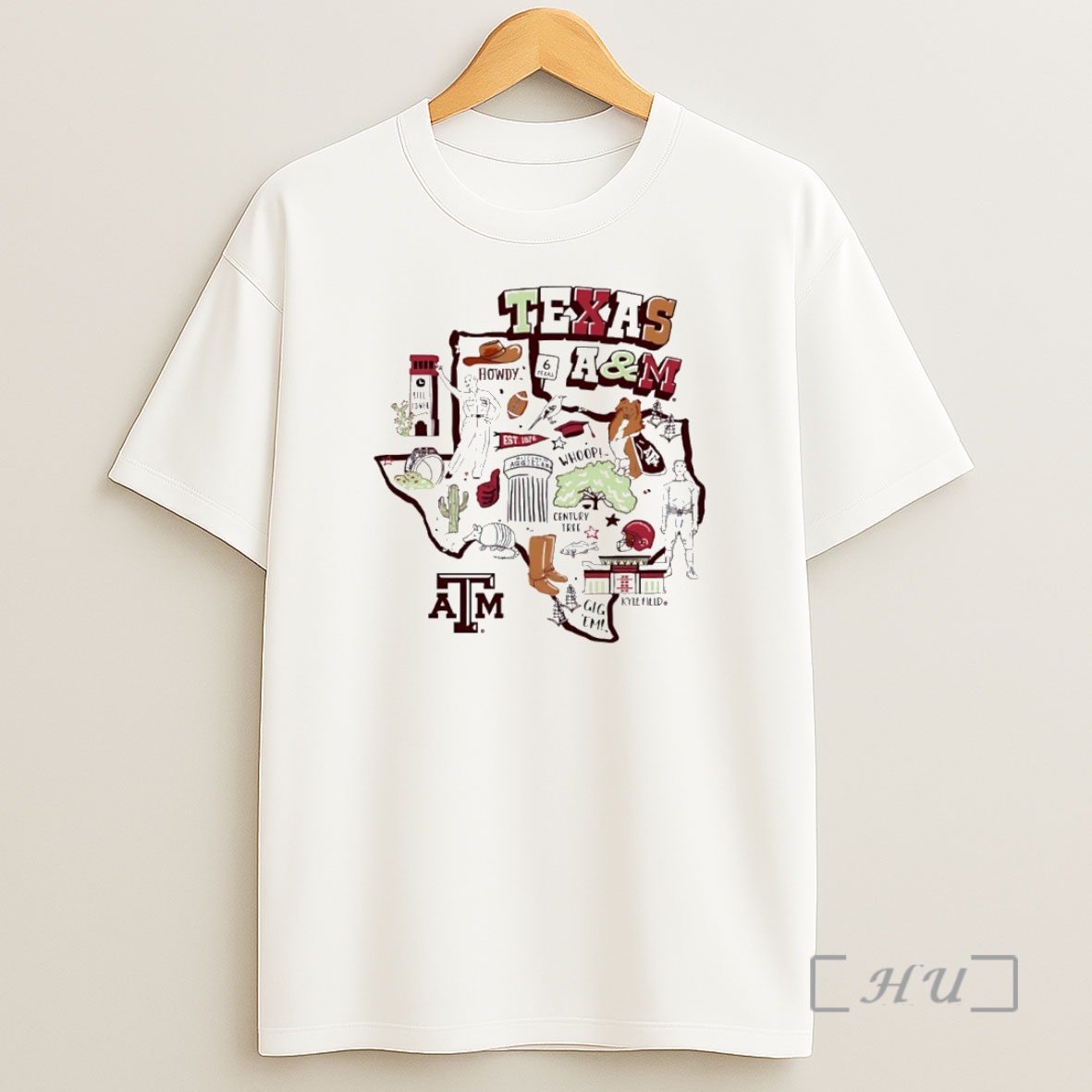 Officials Texas A And M Aggies Football State Map Circle Shirt Sweatshirt Tee