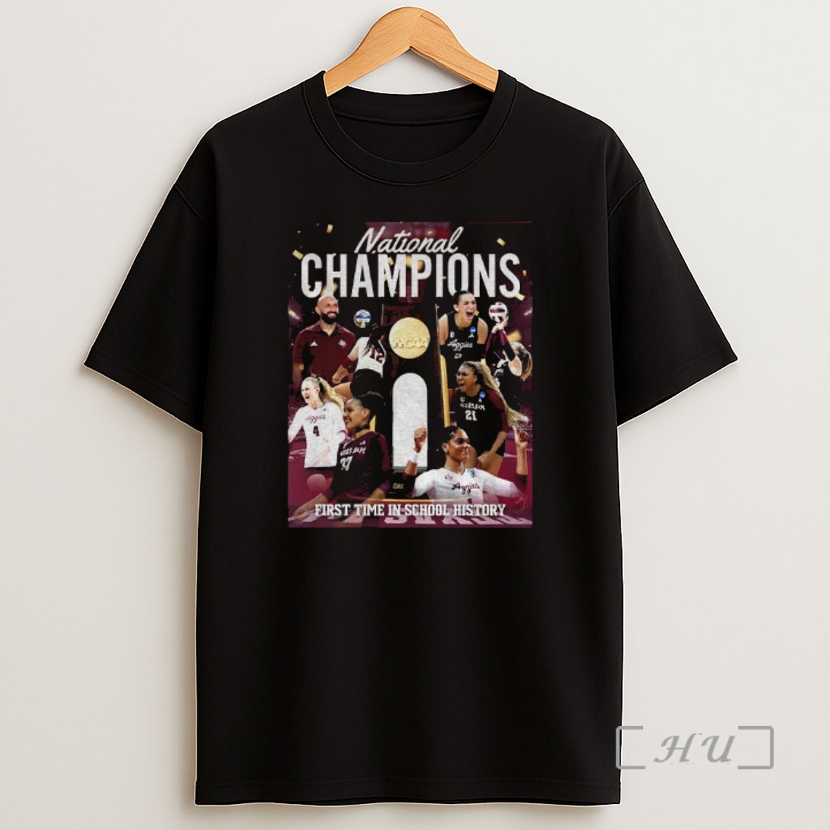 Officials Texas Am Aggies 2025 Ncaa National Womens Volleyball Champions First Time In School History Shirt Sweatshirt Tee