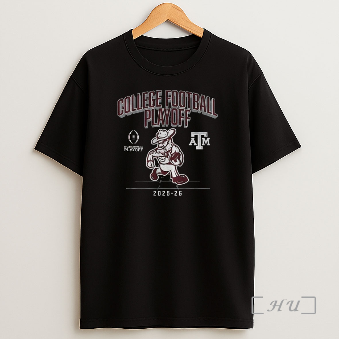 Officials Texas Am Aggies Football Playoff 2025 2026 Cfp Mascot Logo Premium Shirt Sweatshirt Tee
