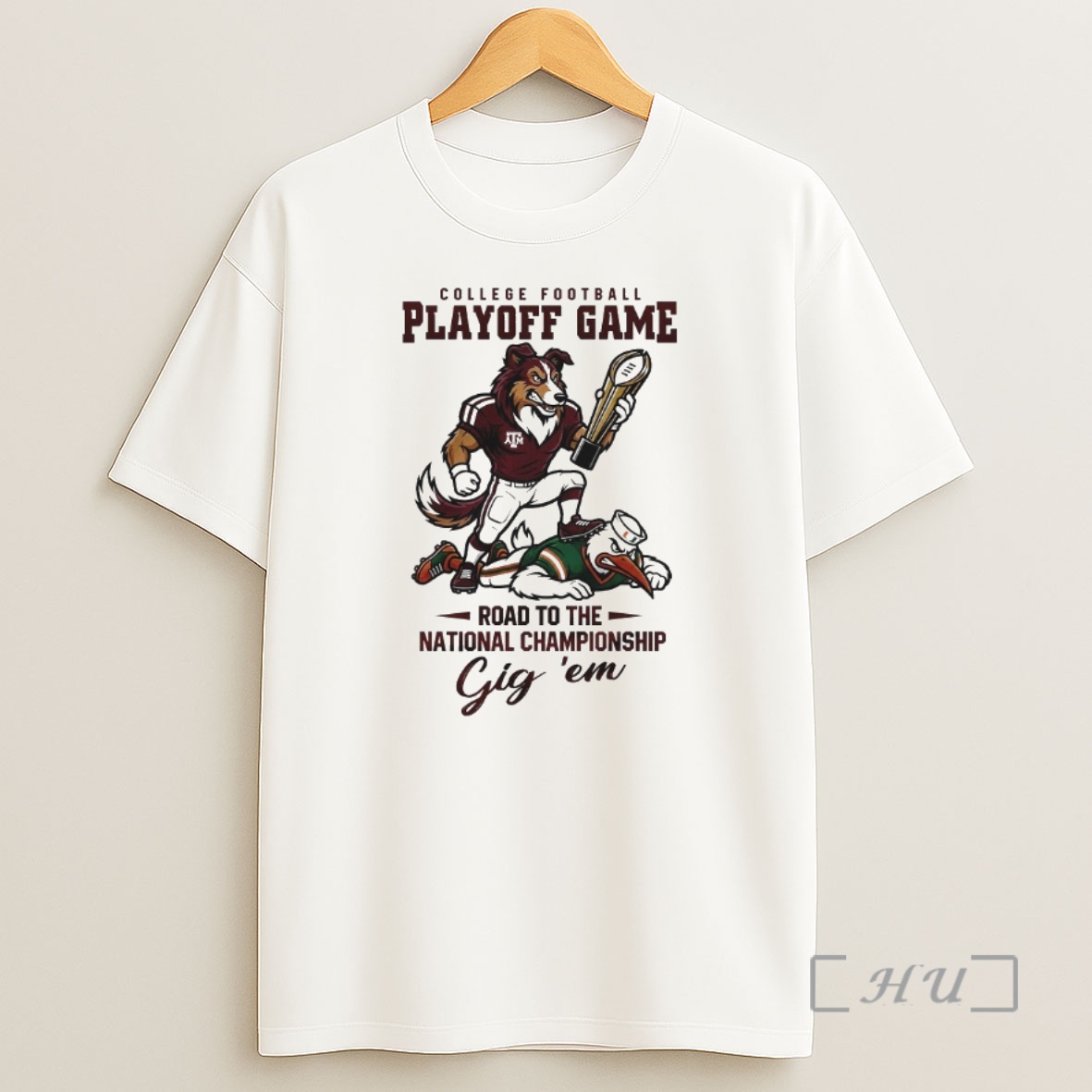 Officials Texas Am Aggies Ncaa College Football Playoff Game Road To The National Championship Gig Em Mascot Shirt Sweatshirt Tee