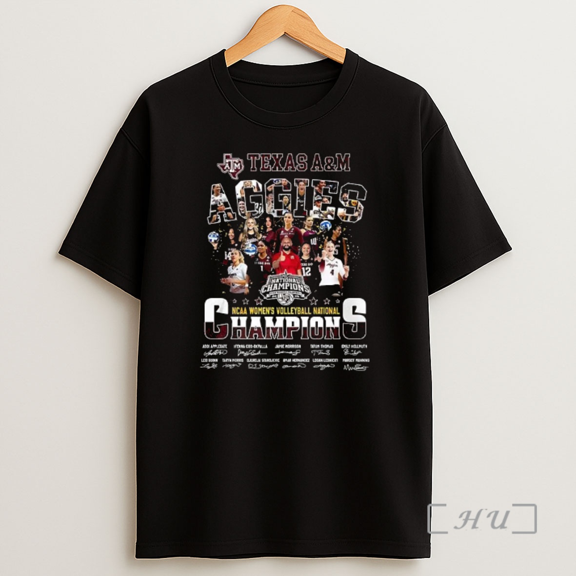 Officials Texas Am Aggies Ncaa Womens Volleyball National Champions Signature Shirt Sweatshirt Tee