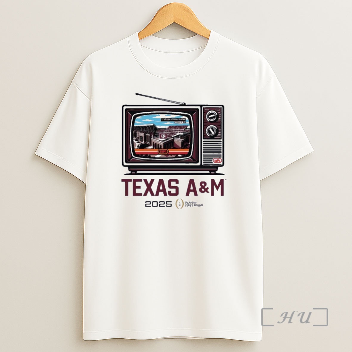 Officials Texas Am Aggies Tv Stadium Cfp 1st Round Shirt Sweatshirt Tee
