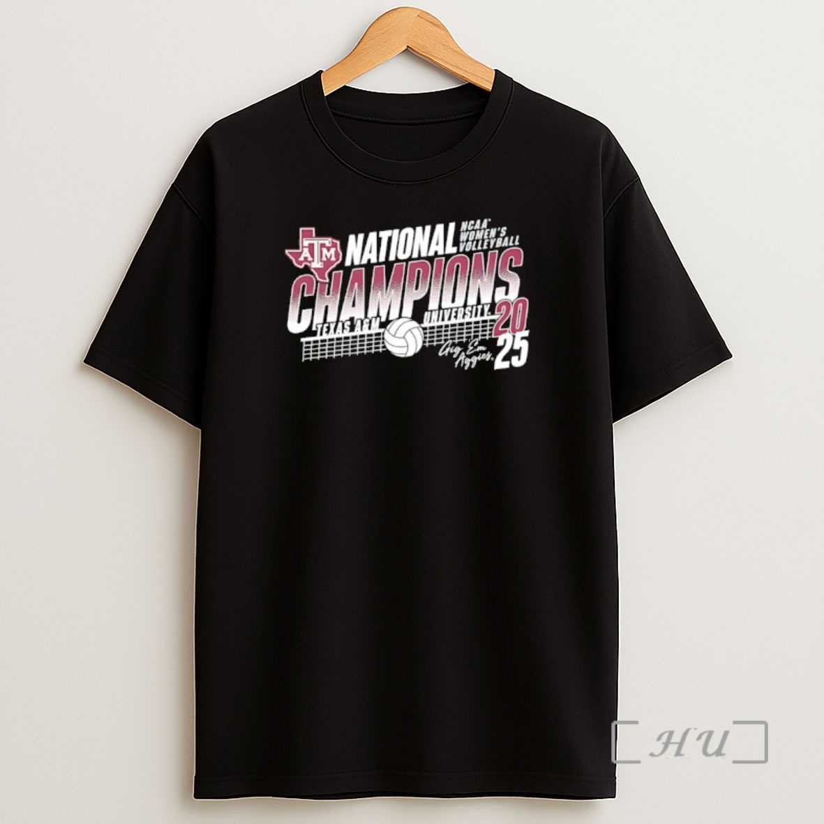 Officials Texas Am University 2025 Ncaa Womens Volleyball National Champions Gig Em Aggies Shirt Sweatshirt Tee