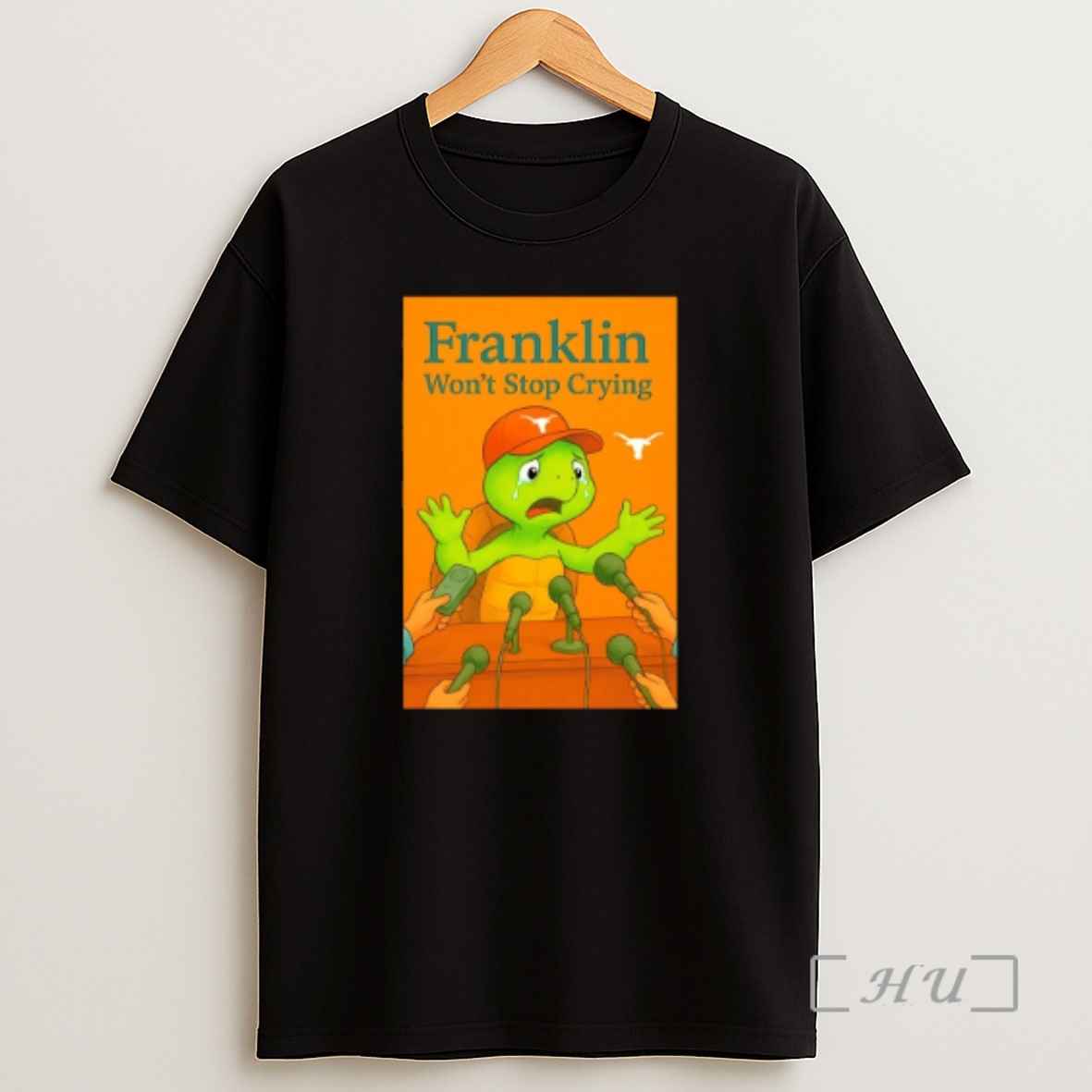 Officials Texas Longhorns Turtle Franklin Wont Stop Crying Premium Shirt Sweatshirt Tee