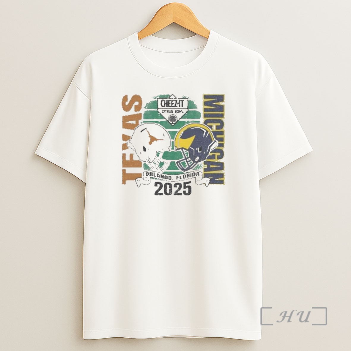 Officials Texas Longhorns Vs Michigan Wolverines 2025 Citrus Bowl Orlando Florida Helmet Shirt Sweatshirt Tee