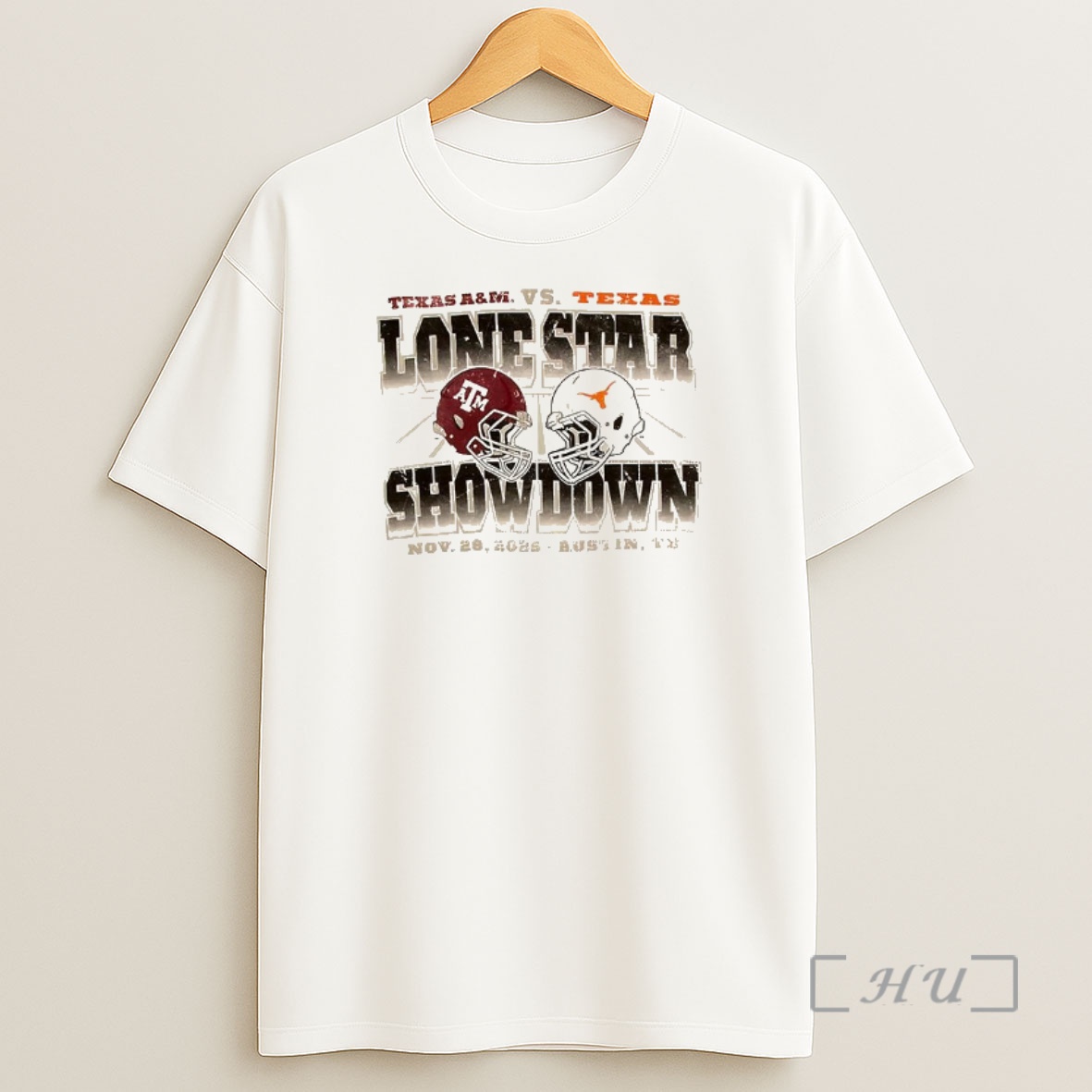 Officials Texas Longhorns Vs Texas Am Football Lone Star Showdown Helmet Premium Shirt Sweatshirt Tee