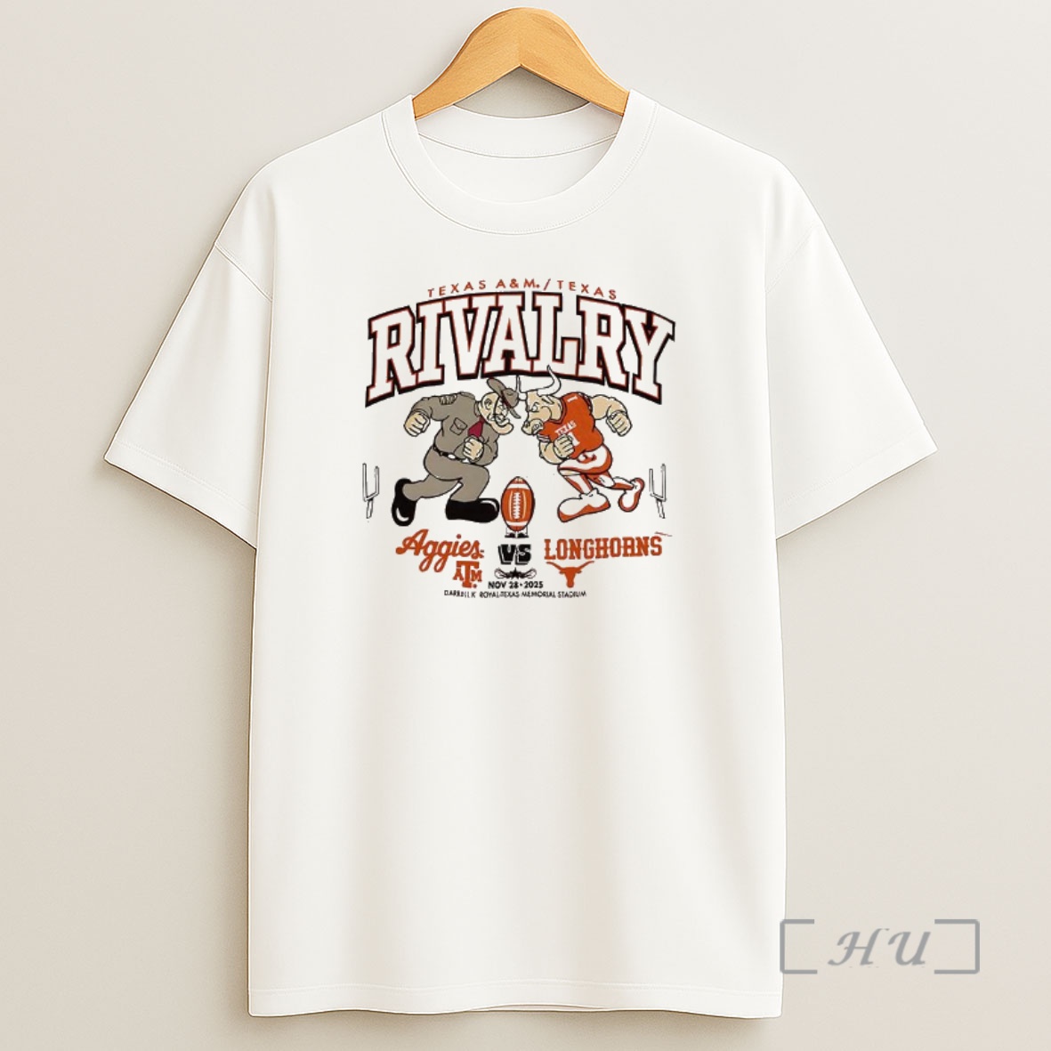 Officials Texas Longhorns Vs Texas Am Football Rivalry Mascot 2025 Premium Shirt Sweatshirt Tee
