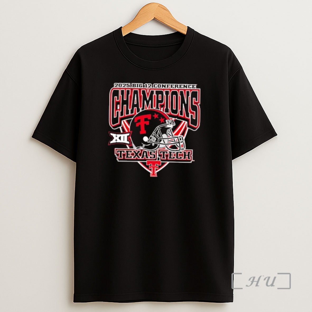 Officials Texas Tech 2025 Big 12 Champions Helmet Premium Shirt Sweatshirt Tee