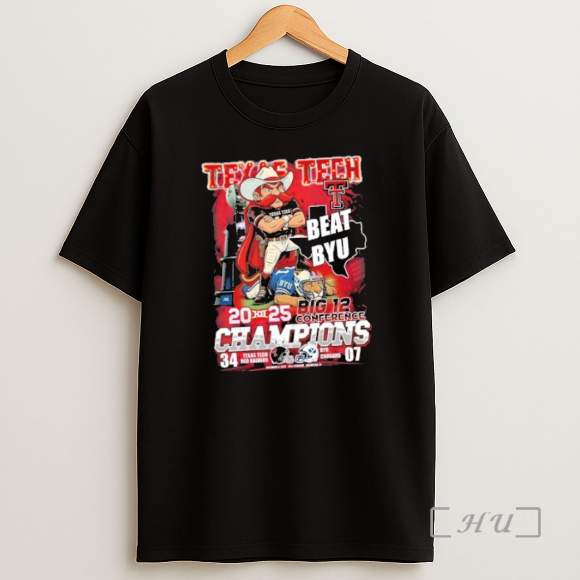 Officials Texas Tech Beat Byu 2025 Big 12 Conference Champions Shirt Sweatshirt Tee