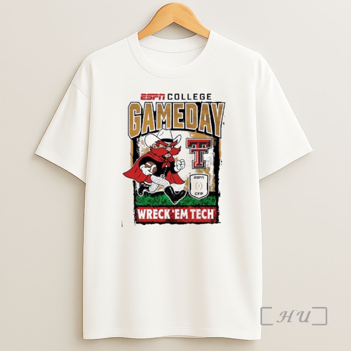 Officials Texas Tech Cfp Gameday 1st Round Mascot Wreck Em Tech Shirt Sweatshirt Tee