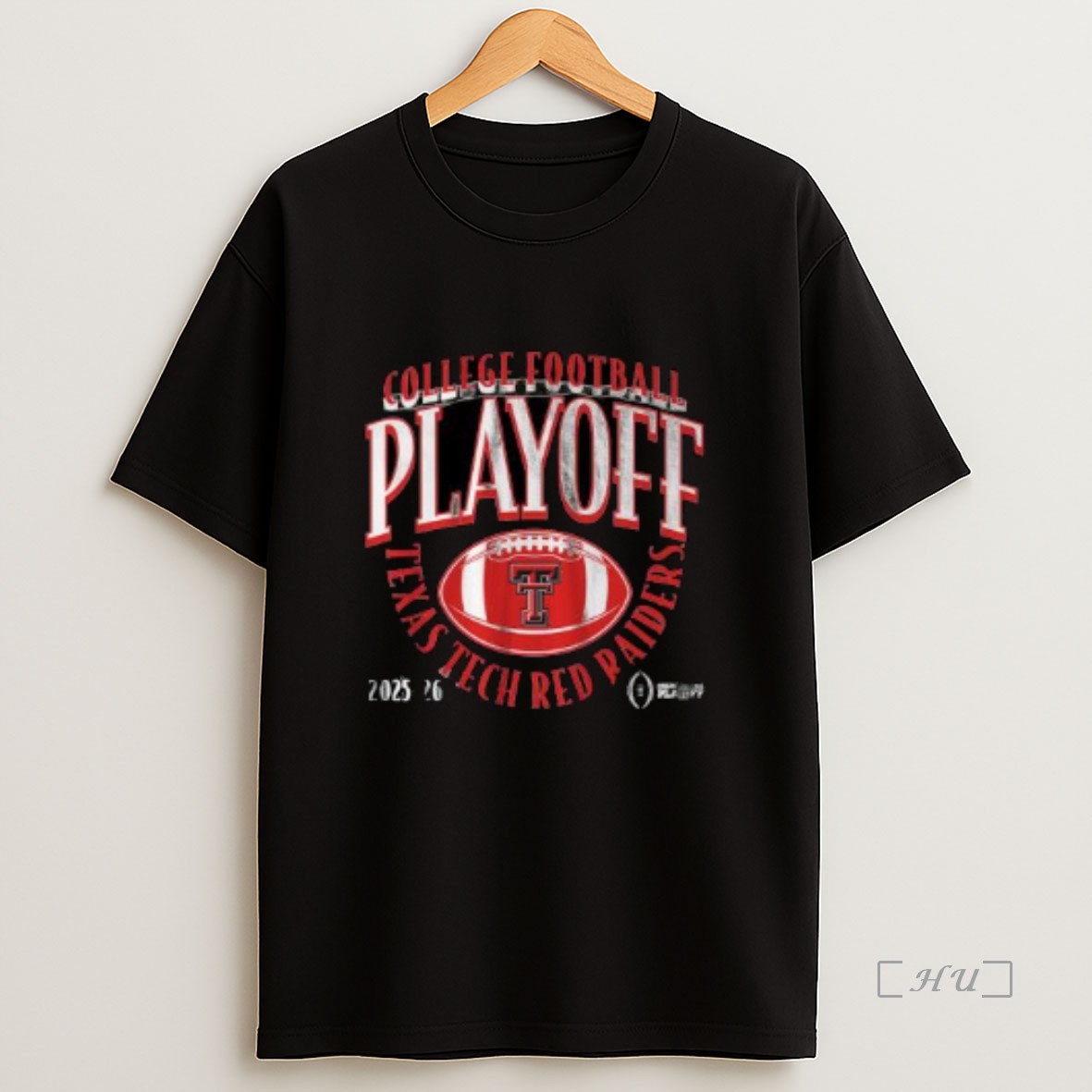 Officials Texas Tech Football 2025 Cfp Curve Circle Black Premium Shirt Sweatshirt Tee
