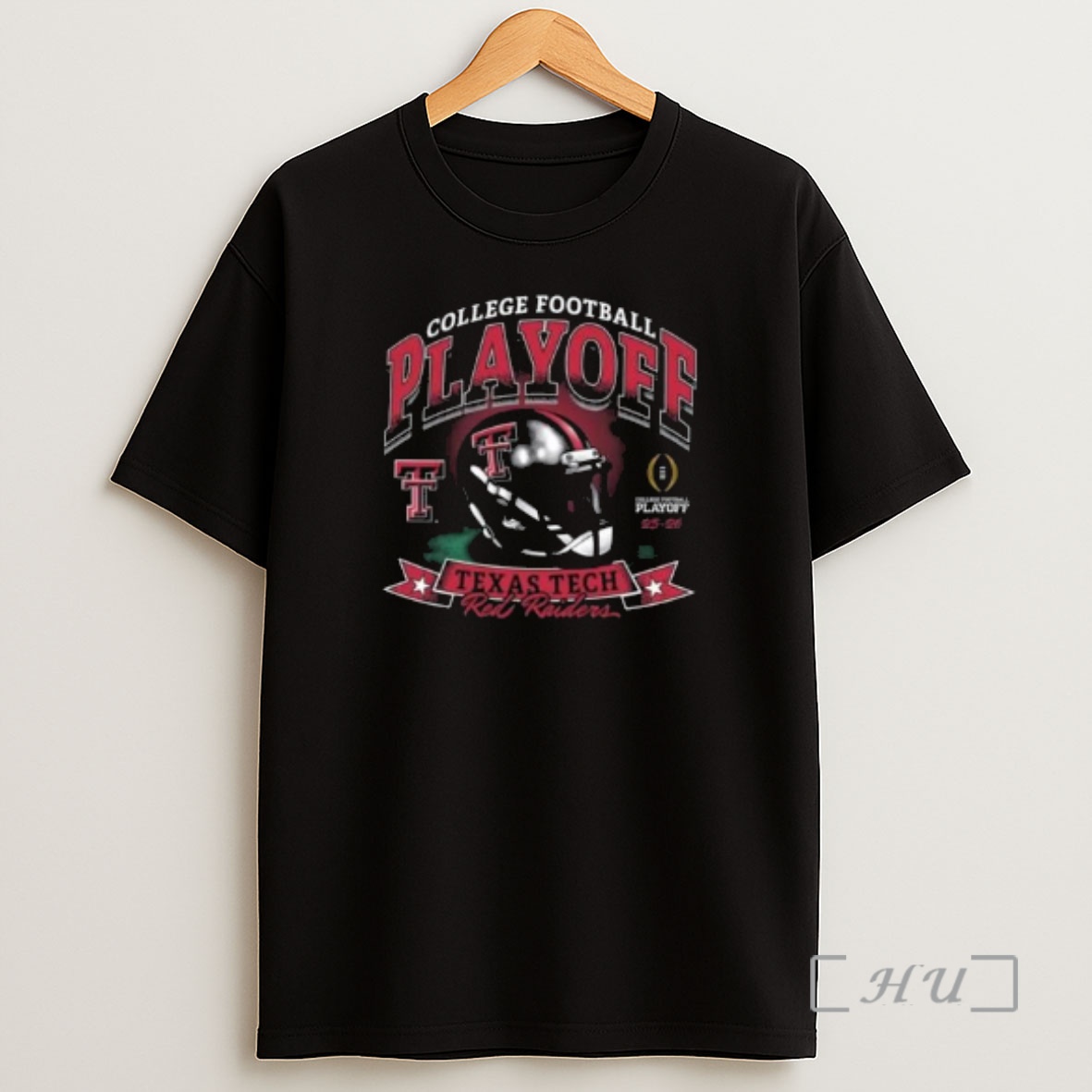 Officials Texas Tech Red Raiders 2025 26 College Football Playoff Participant Helmet Circle Black Shirt Sweatshirt Tee