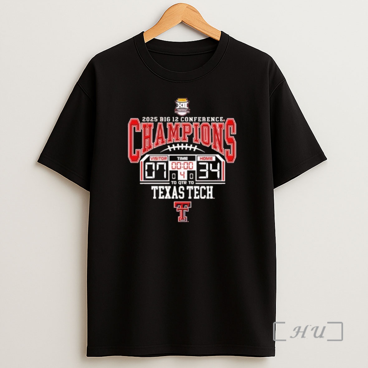 Officials Texas Tech Red Raiders 2025 Big 12 Championship Shirt Sweatshirt Tee