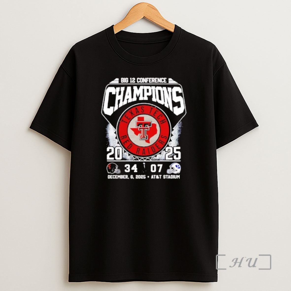 Officials Texas Tech Red Raiders 2025 Big 12 Conference Champions 34 7 Byu Shirt Sweatshirt Tee