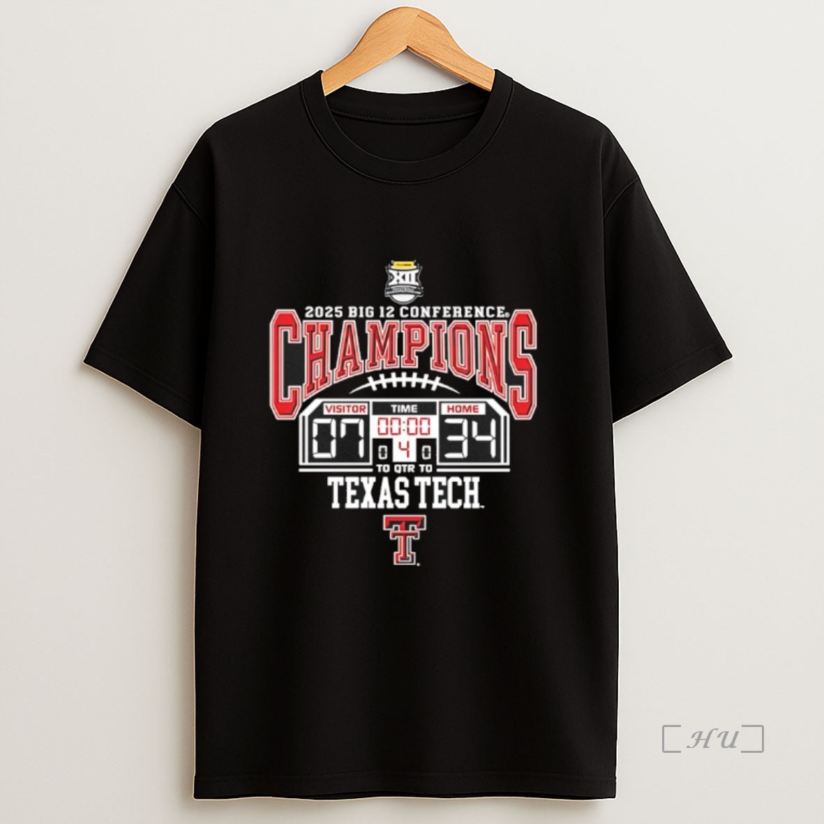 Officials Texas Tech Red Raiders 2025 Big 12 Conference Champions Score Classic Premium Shirt Sweatshirt Tee