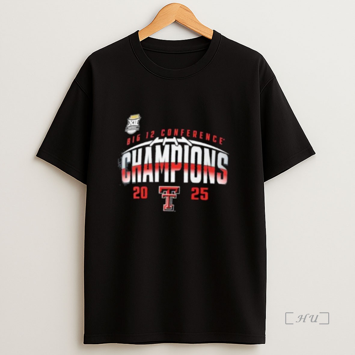Officials Texas Tech Red Raiders 2025 Big 12 Football Champions Endzone Speed Circle Black Premium Shirt Sweatshirt Tee