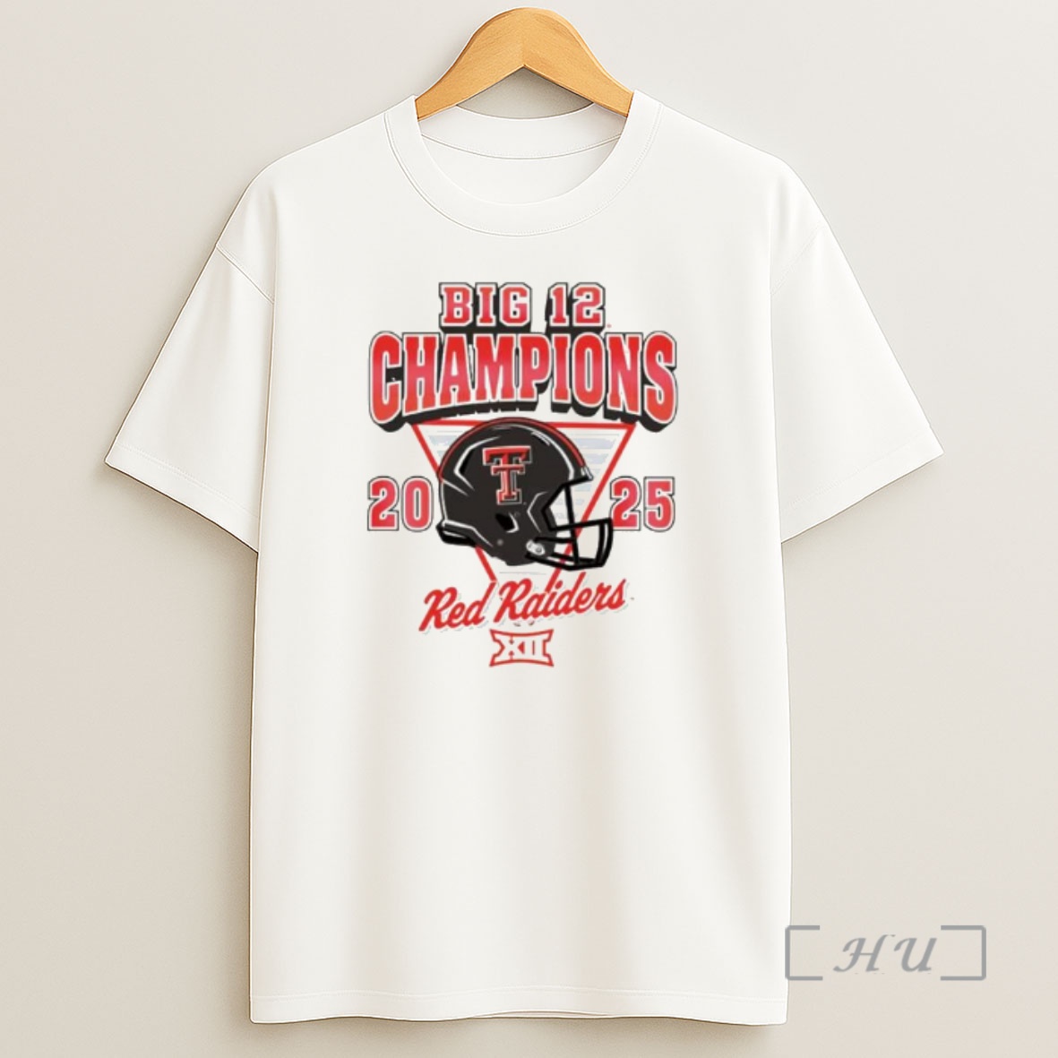 Officials Texas Tech Red Raiders 2025 Big 12 Football Champions Helmet Ornaments Shirt Sweatshirt Tee