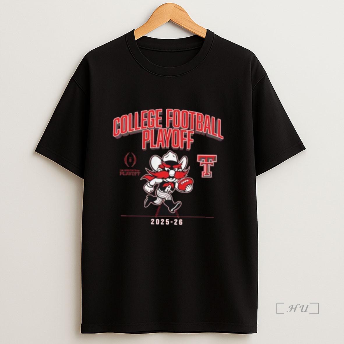 Officials Texas Tech Red Raiders 2025 Cfb Playoff Mascot Premium Shirt Sweatshirt Tee