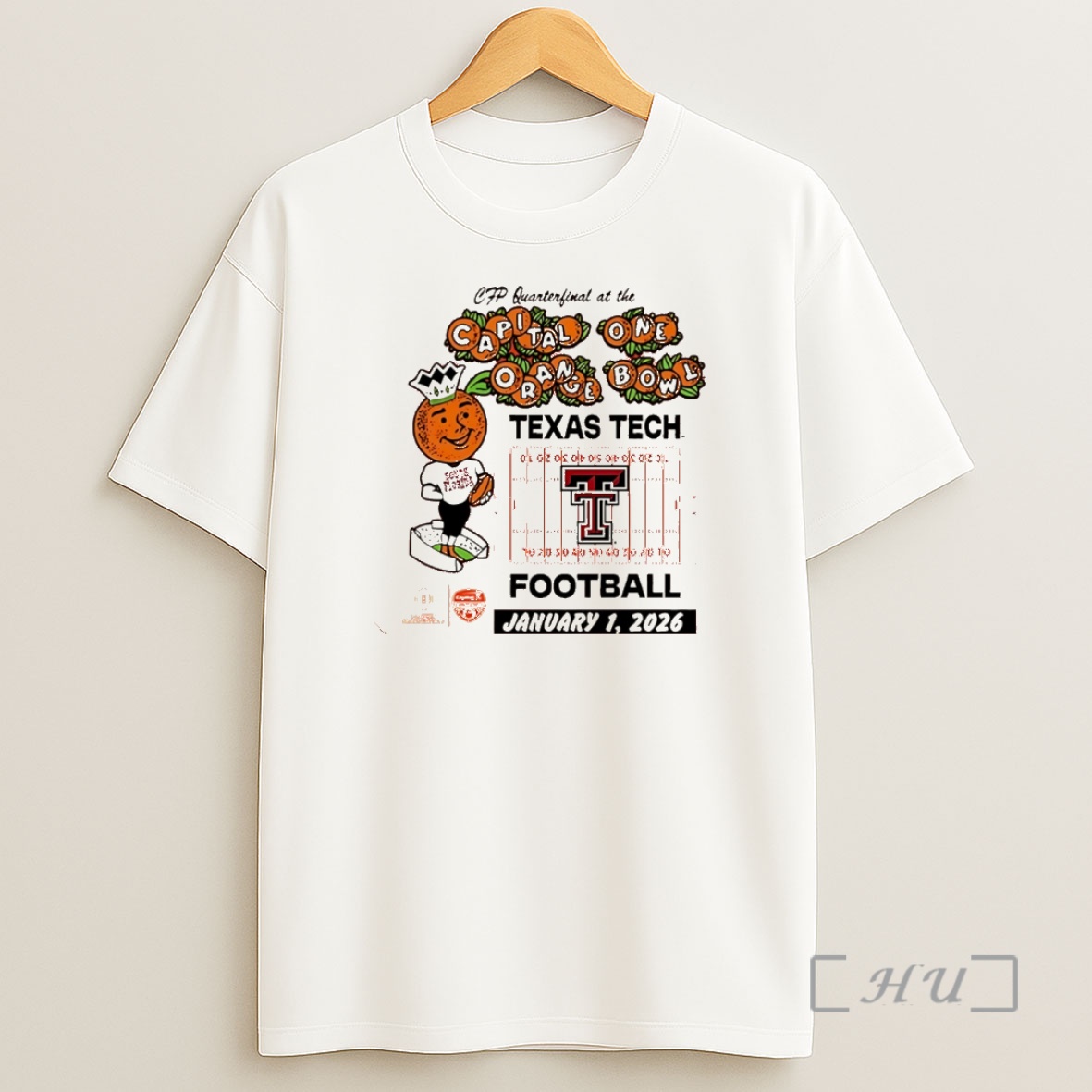 Officials Texas Tech Red Raiders 2025 Orange Bowl Mascot Christmas Shirt Sweatshirt Tee