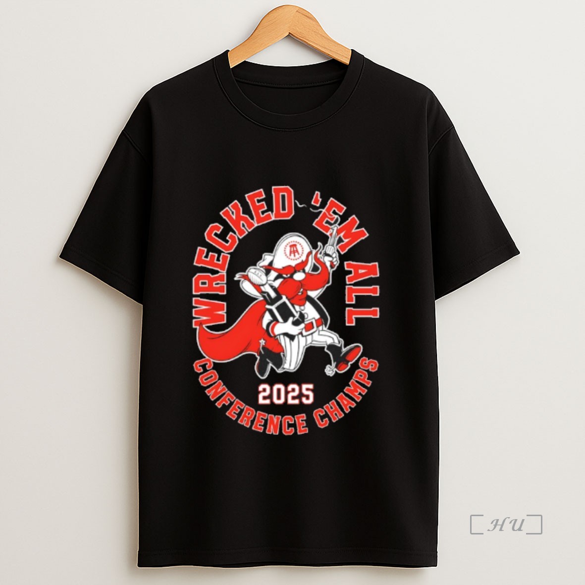 Officials Texas Tech Red Raiders 2025 Wrecked Em Conference Champions Premium Shirt Sweatshirt Tee
