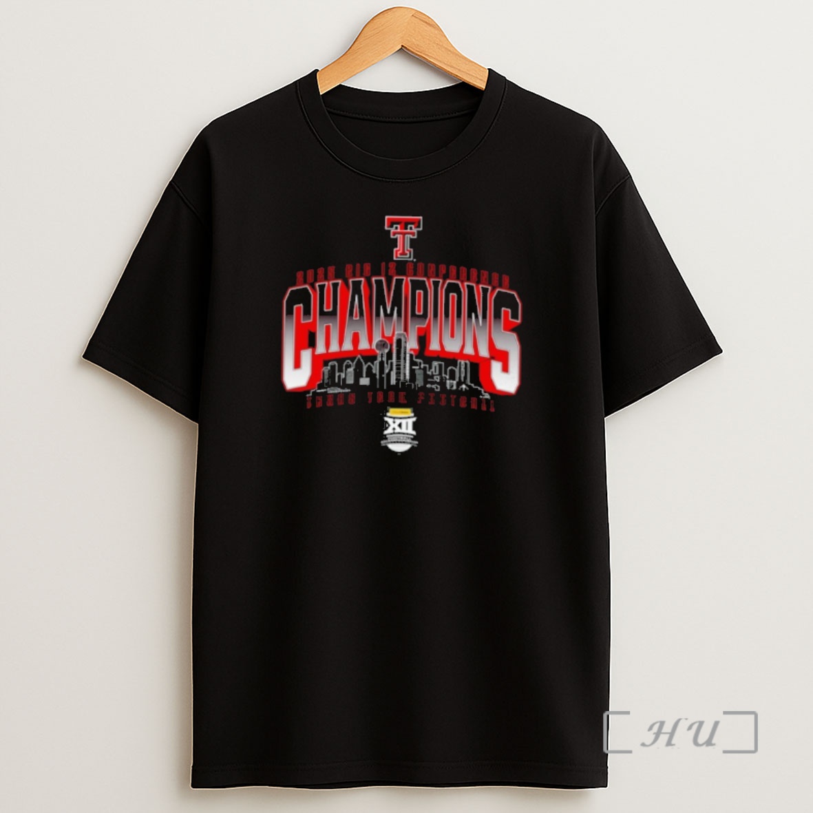 Officials Texas Tech Red Raiders 2025 Big 12 Cenference Championship Skyline Shirt Sweatshirt Tee