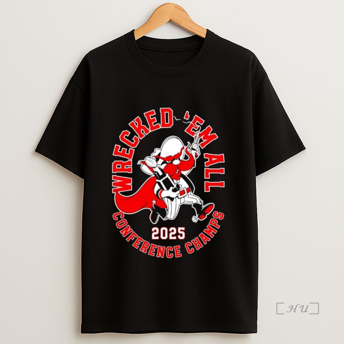Officials Texas Tech Red Raiders 2025 Conference Champs Wrecked Em All Premium Shirt Sweatshirt Tee
