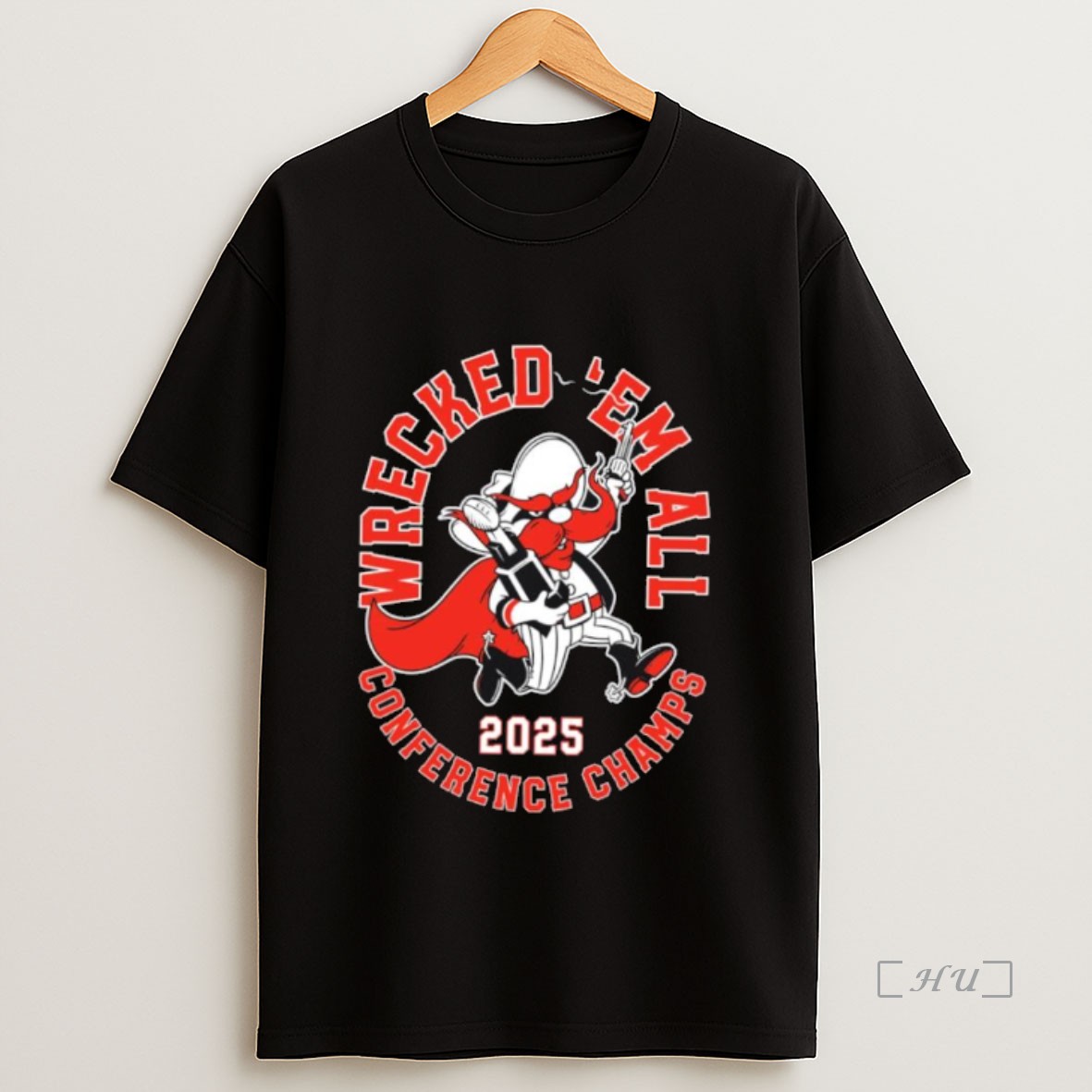 Officials Texas Tech Red Raiders 2025 Wrecked Em Conference Champs Premium Shirt Sweatshirt Tee