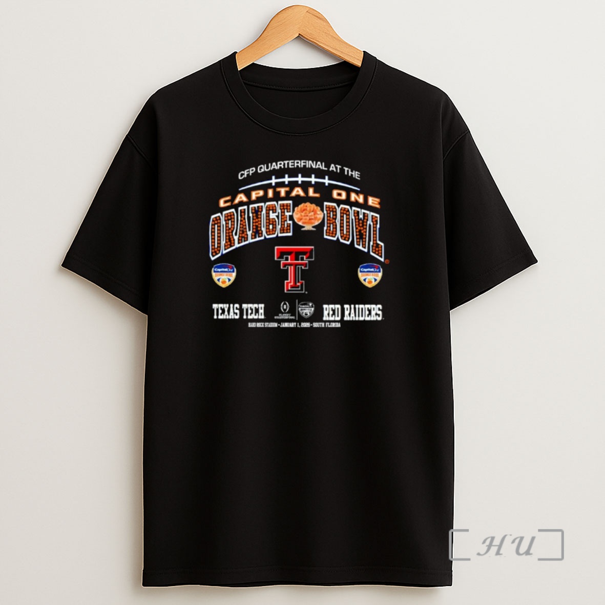 Officials Texas Tech Red Raiders 2026 Cfp Quarterfinal Capital One Orange Bowl Ornaments Shirt Sweatshirt Tee